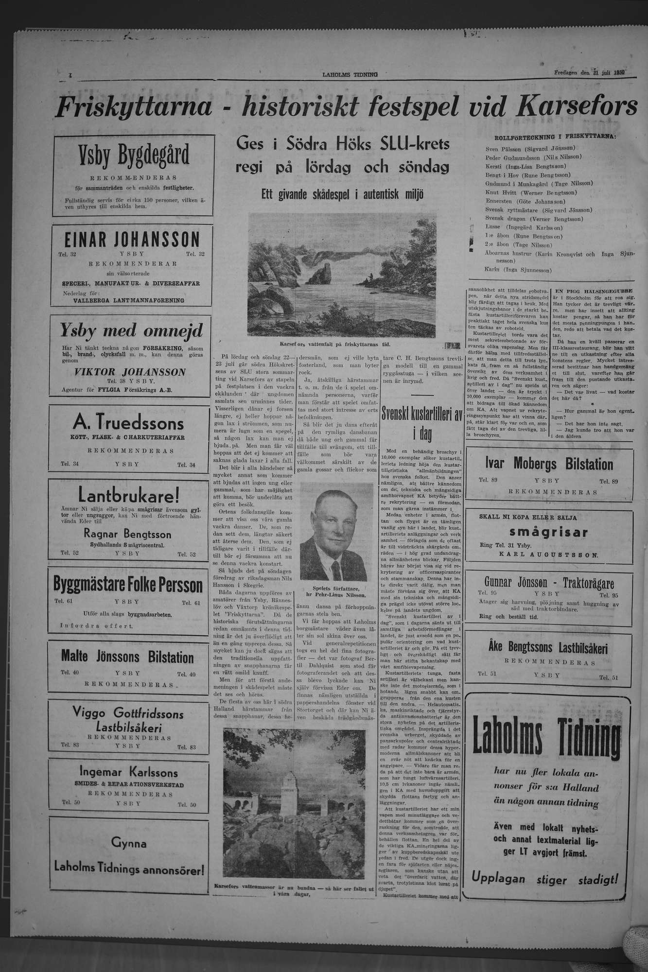 Laholms Tidning Fredag 21 juli 1950, sida 4