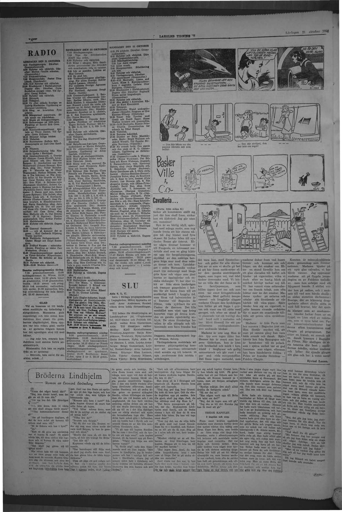 Laholms Tidning Lördag 21 oktober 1950, sida 8
