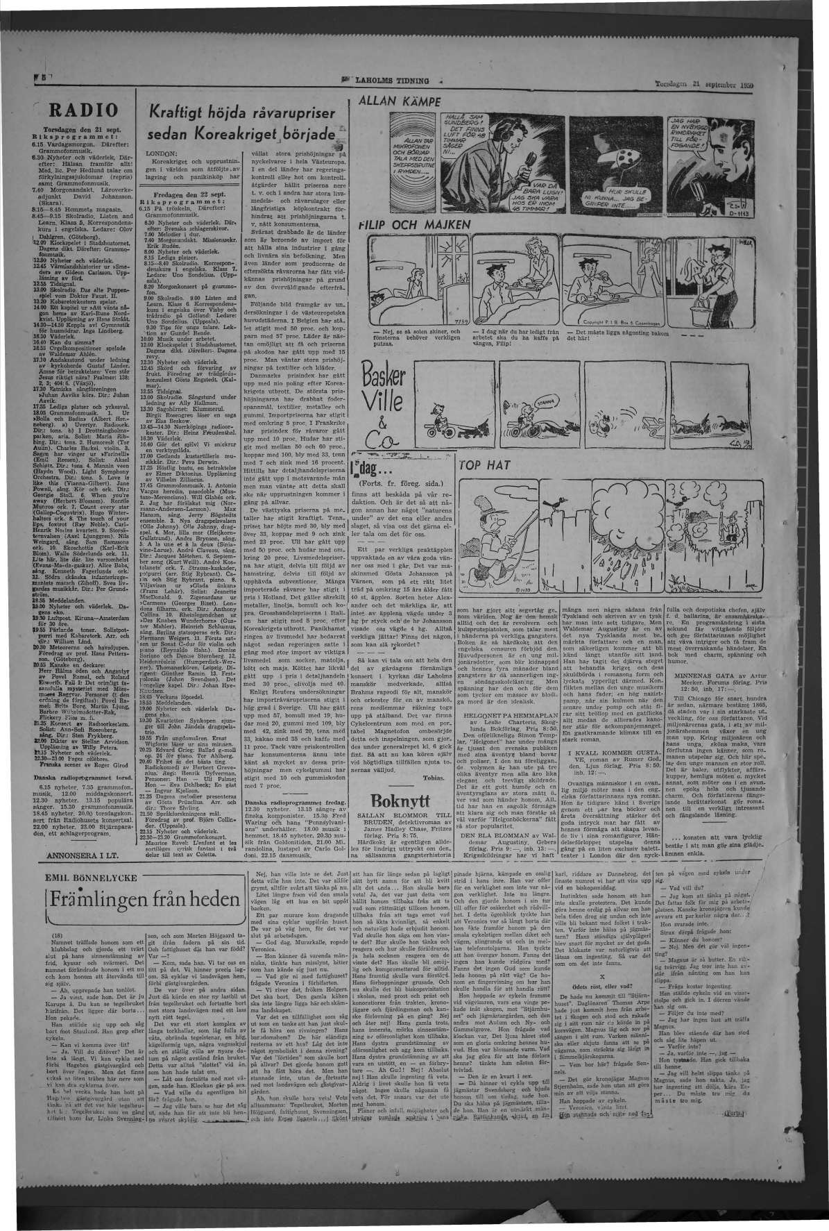 Laholms Tidning Torsdag 21 september 1950, sida 6