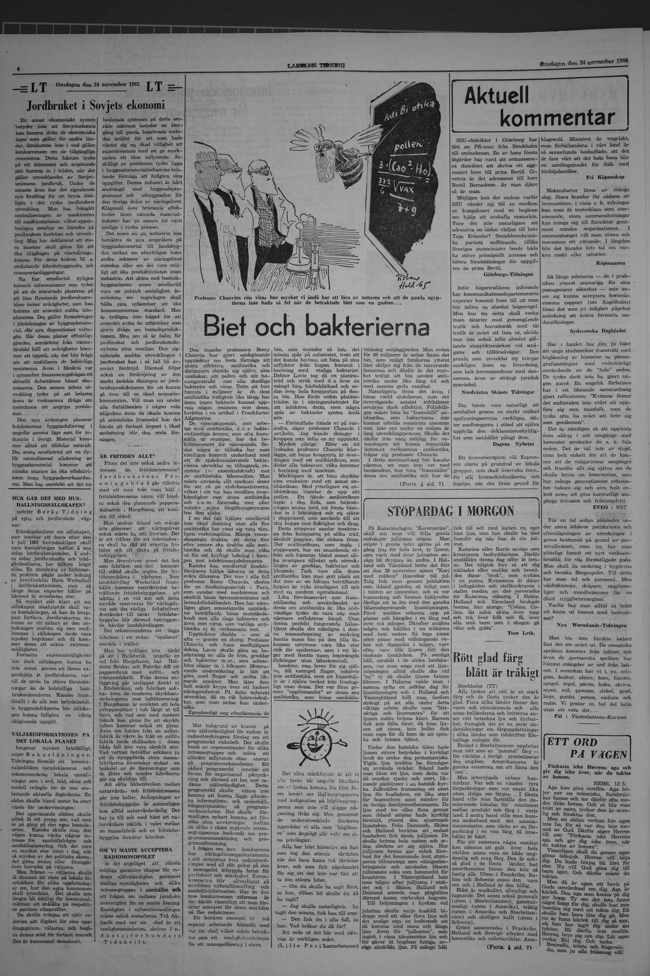 Laholms Tidning Onsdag 24 november 1965, sida 4