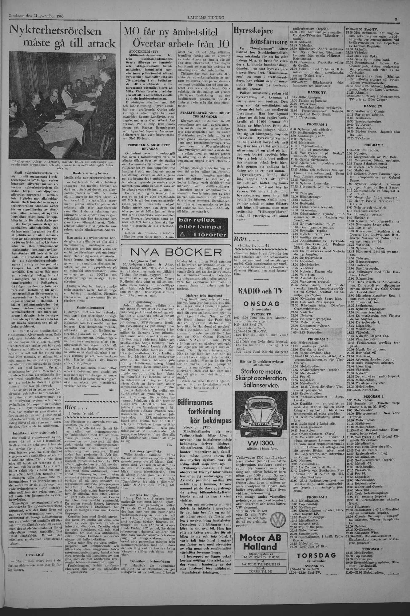 Laholms Tidning Onsdag 24 november 1965, sida 7