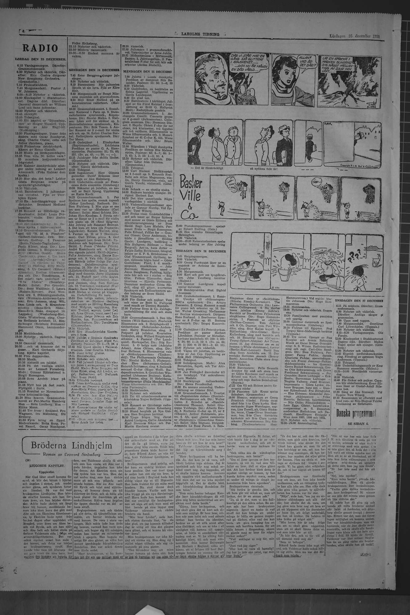 Laholms Tidning Lördag 23 december 1950, sida 8