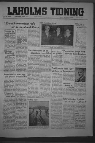 Förstasidan, Torsdag 23 november 1950