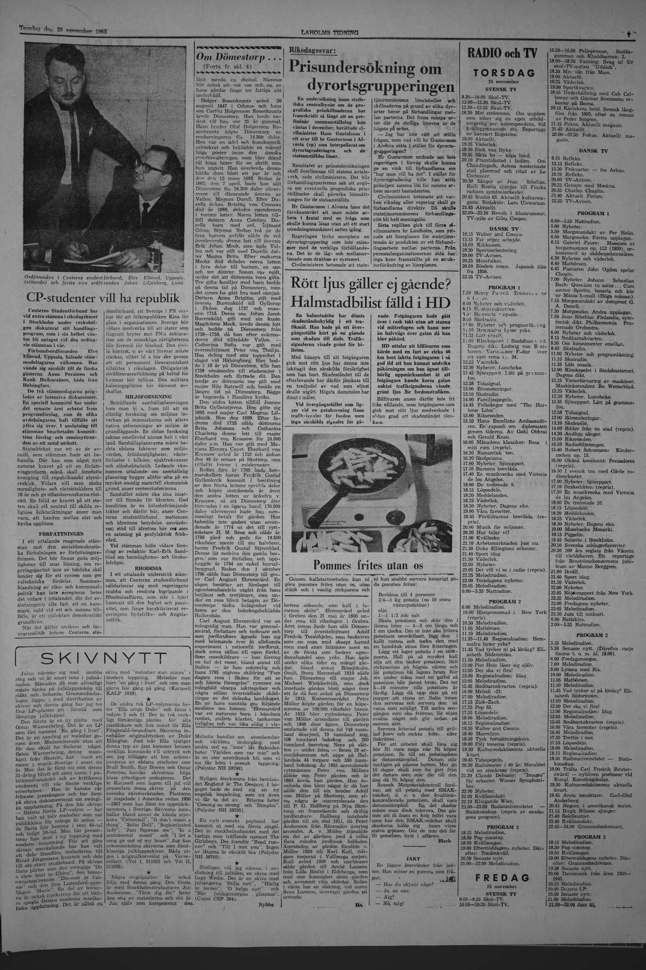 Laholms Tidning Torsdag 25 november 1965, sida 7