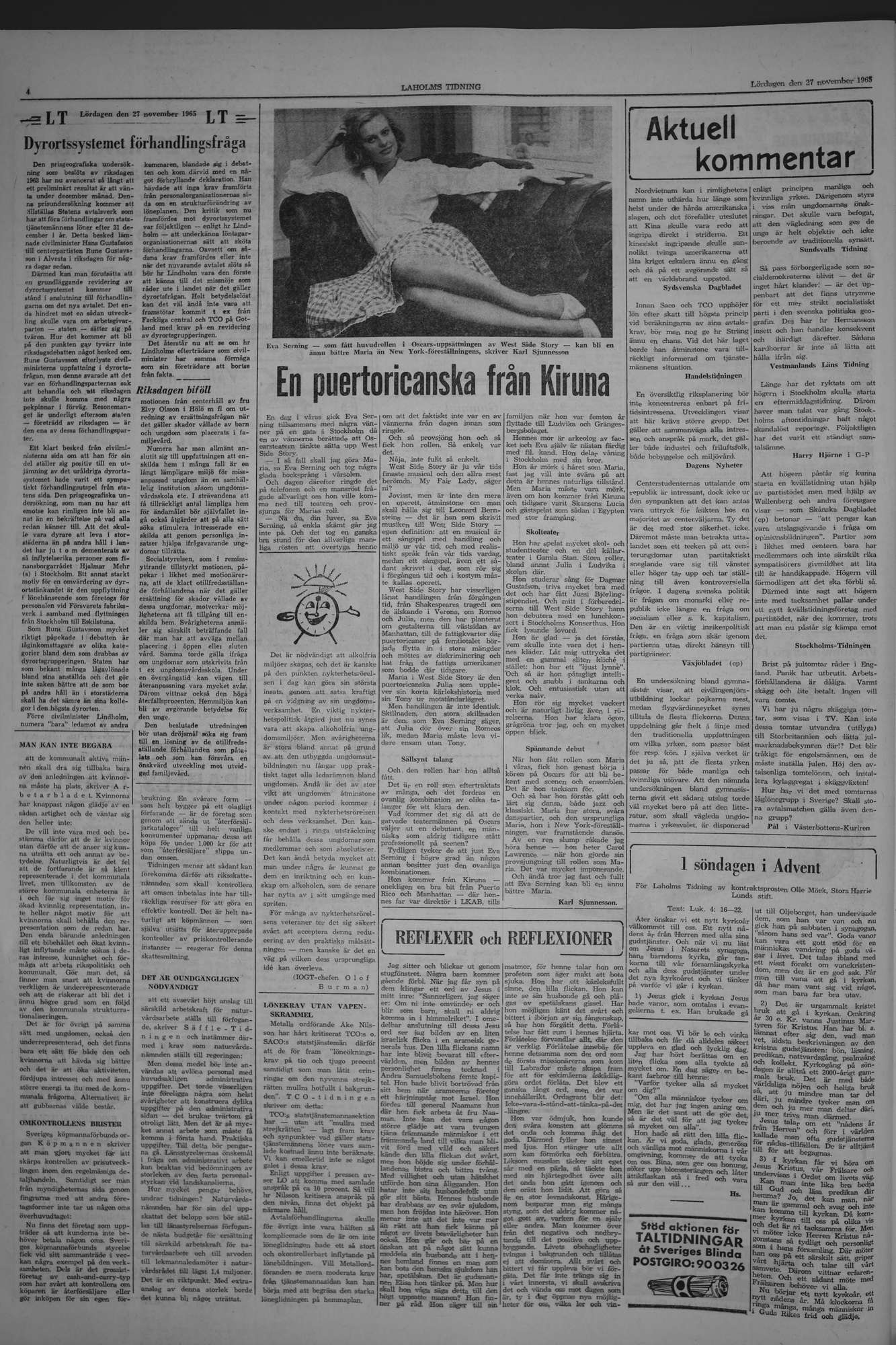 Laholms Tidning Lördag 27 november 1965, sida 4