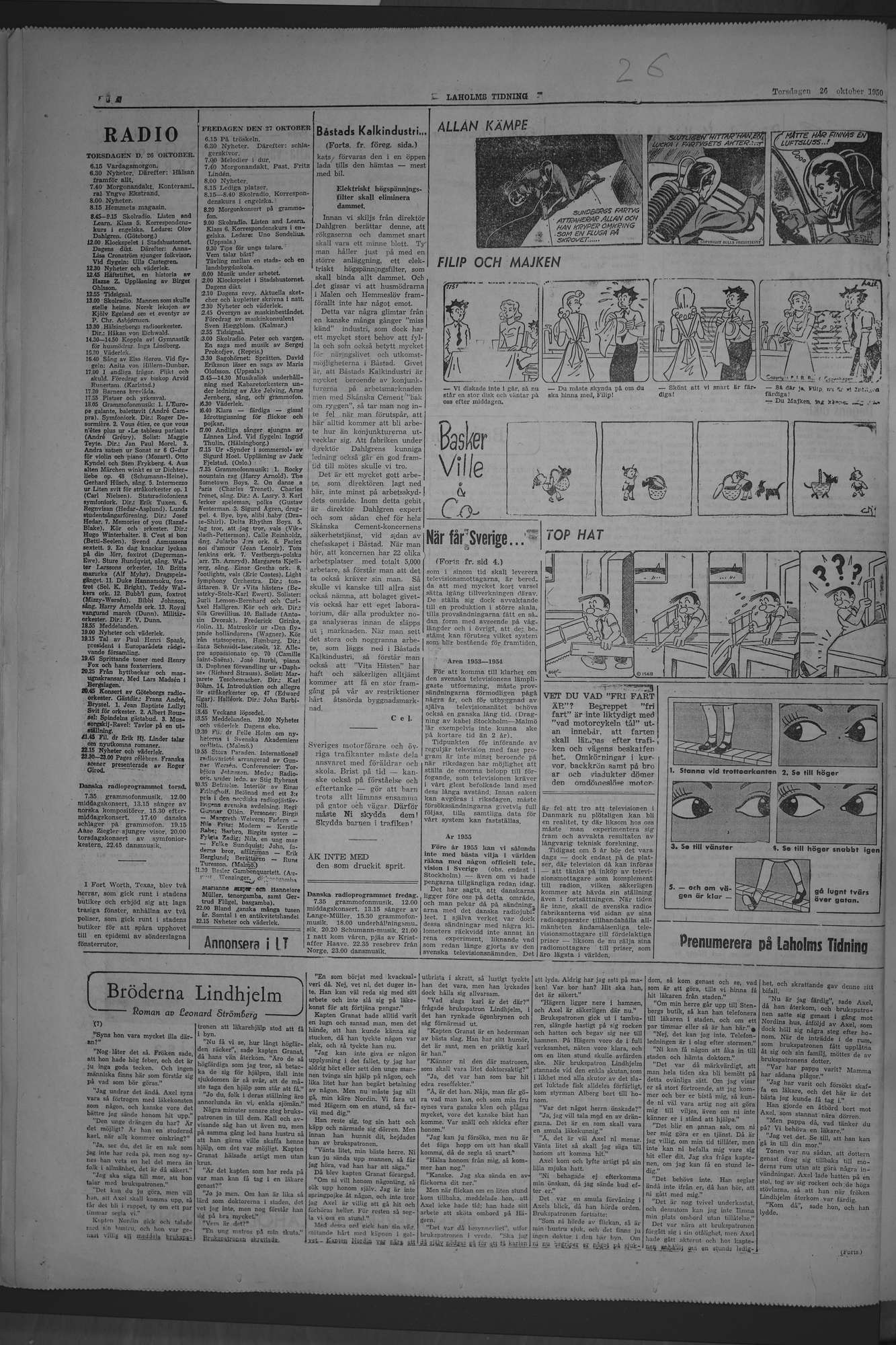 Laholms Tidning Torsdag 26 oktober 1950, sida 8