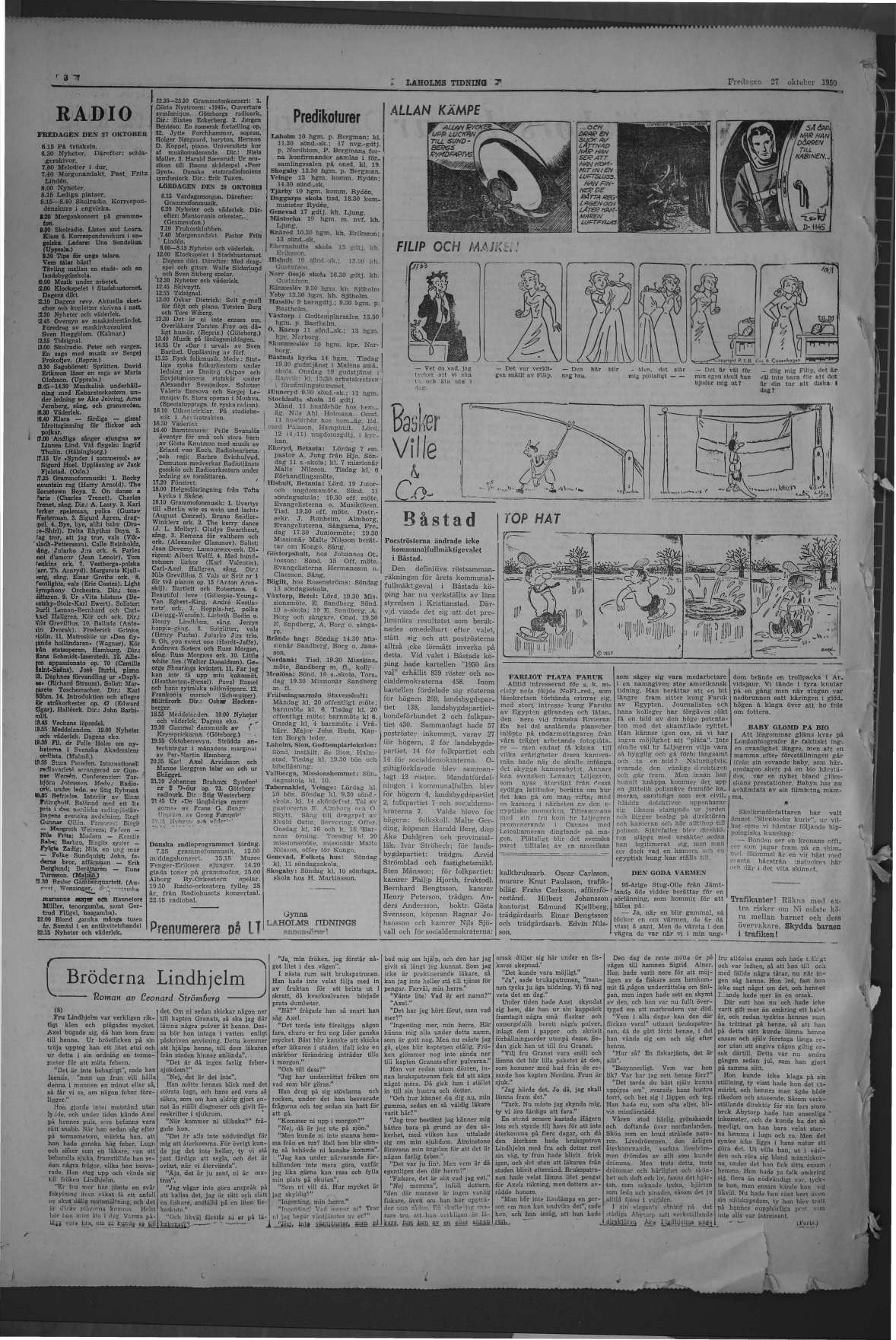 Laholms Tidning Fredag 27 oktober 1950, sida 8