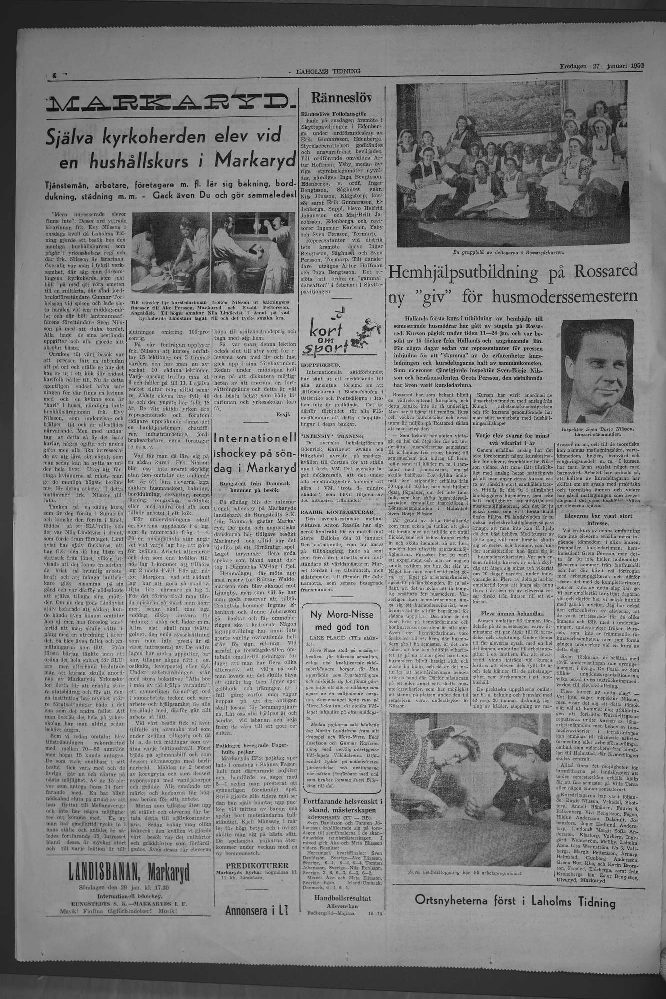 Laholms Tidning Fredag 27 januari 1950, sida 4