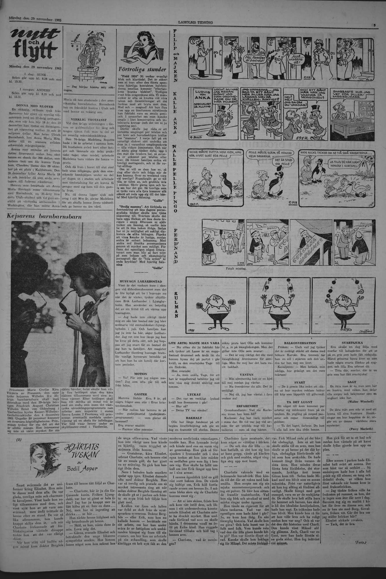 Laholms Tidning Måndag 29 november 1965, sida 5