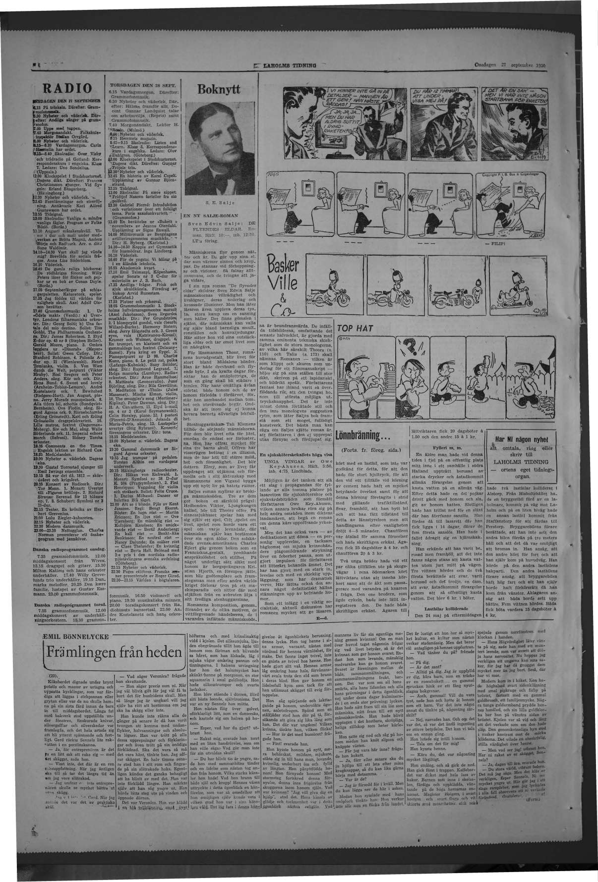 Laholms Tidning Onsdag 27 september 1950, sida 6