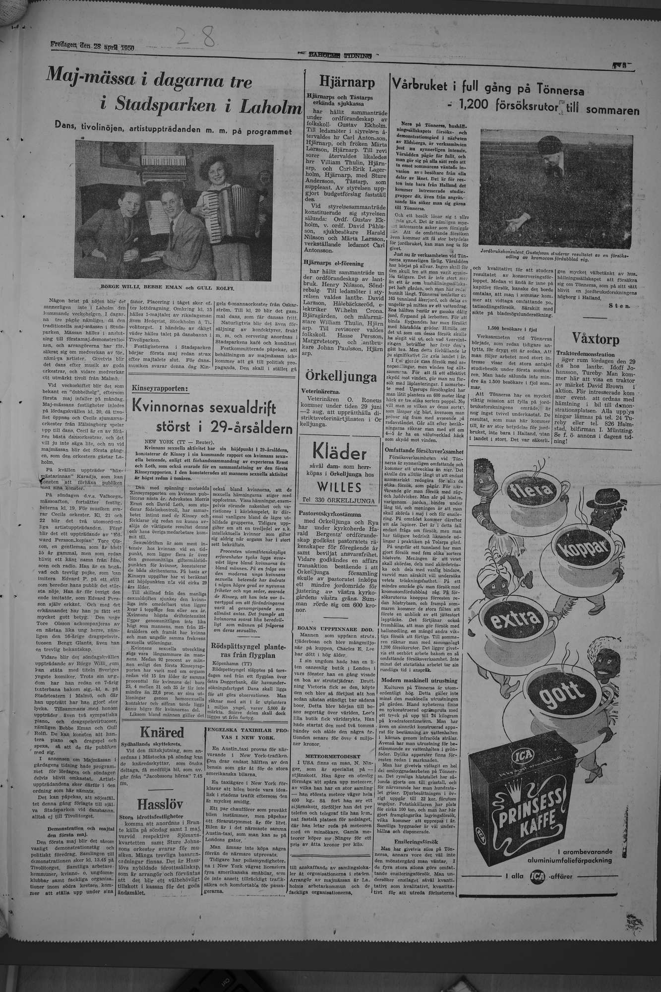 Laholms Tidning Fredag 28 april 1950, sida 5