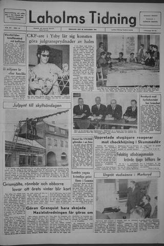 Förstasidan, Tisdag 30 november 1965