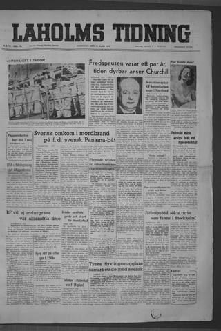 Förstasidan, Onsdag 29 mars 1950