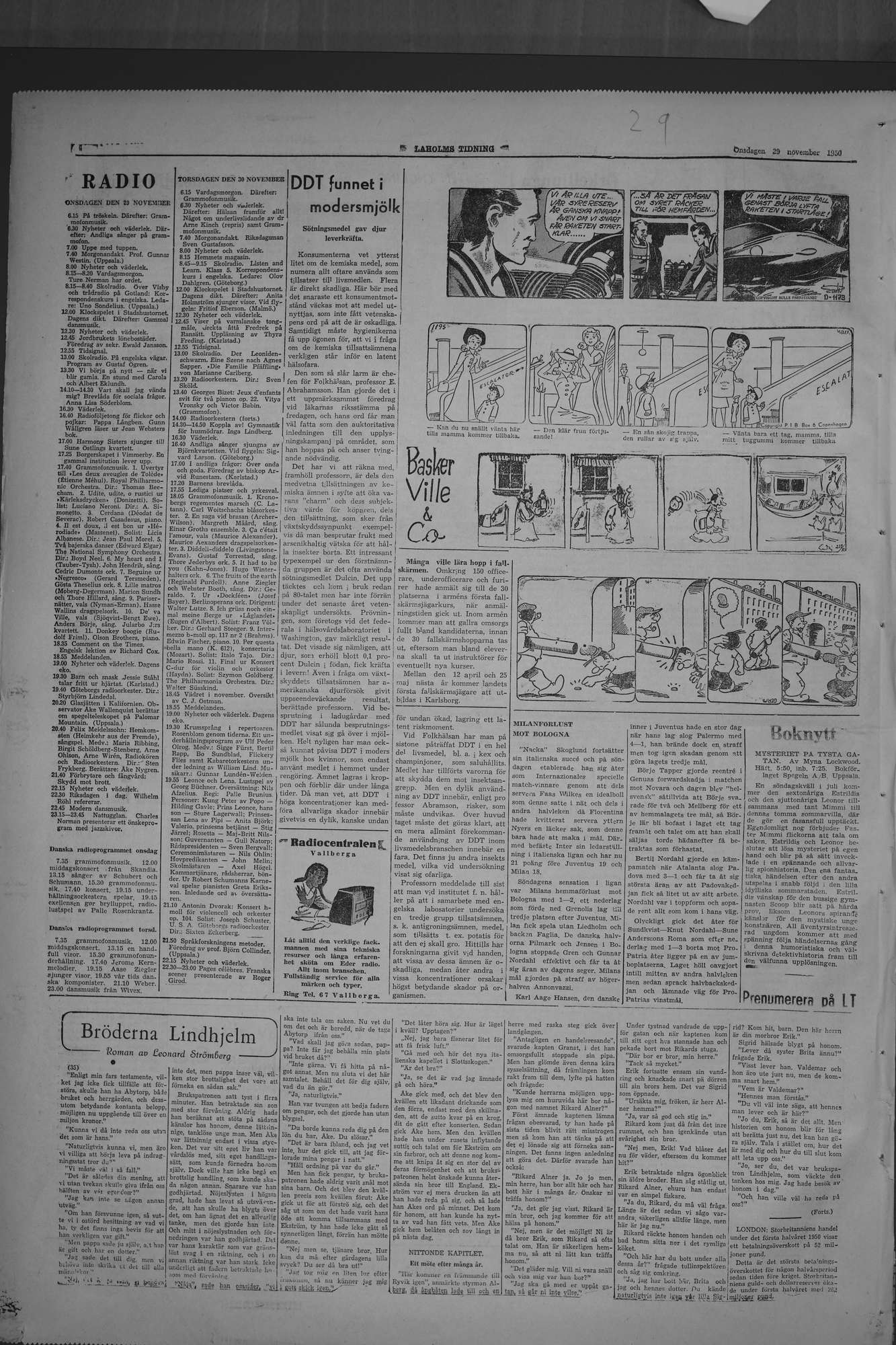Laholms Tidning Onsdag 29 november 1950, sida 6