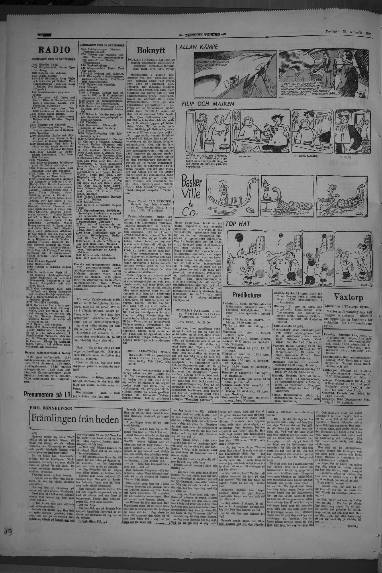 Laholms Tidning Fredag 29 september 1950, sida 8