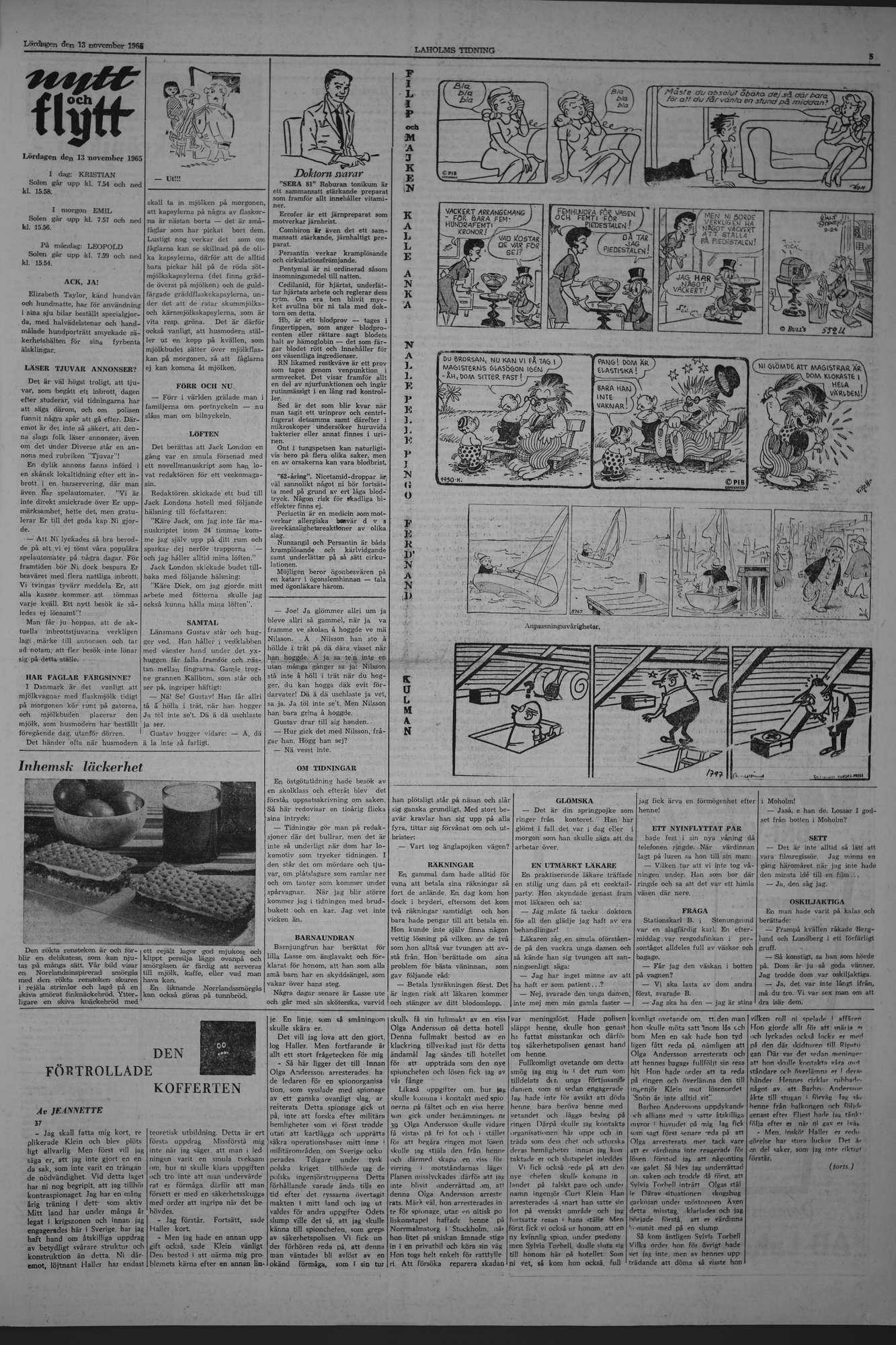 Laholms Tidning Lördag 13 november 1965, sida 5