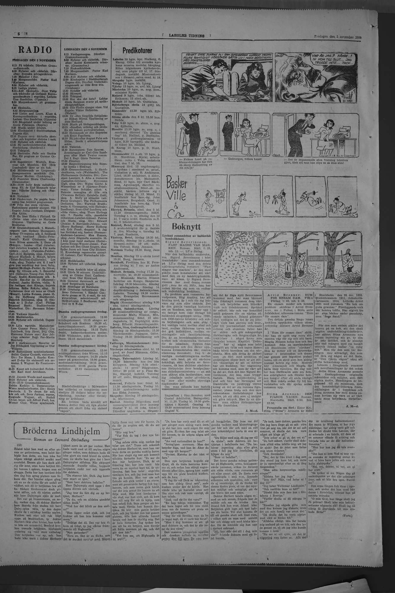 Laholms Tidning Fredag 3 november 1950, sida 6