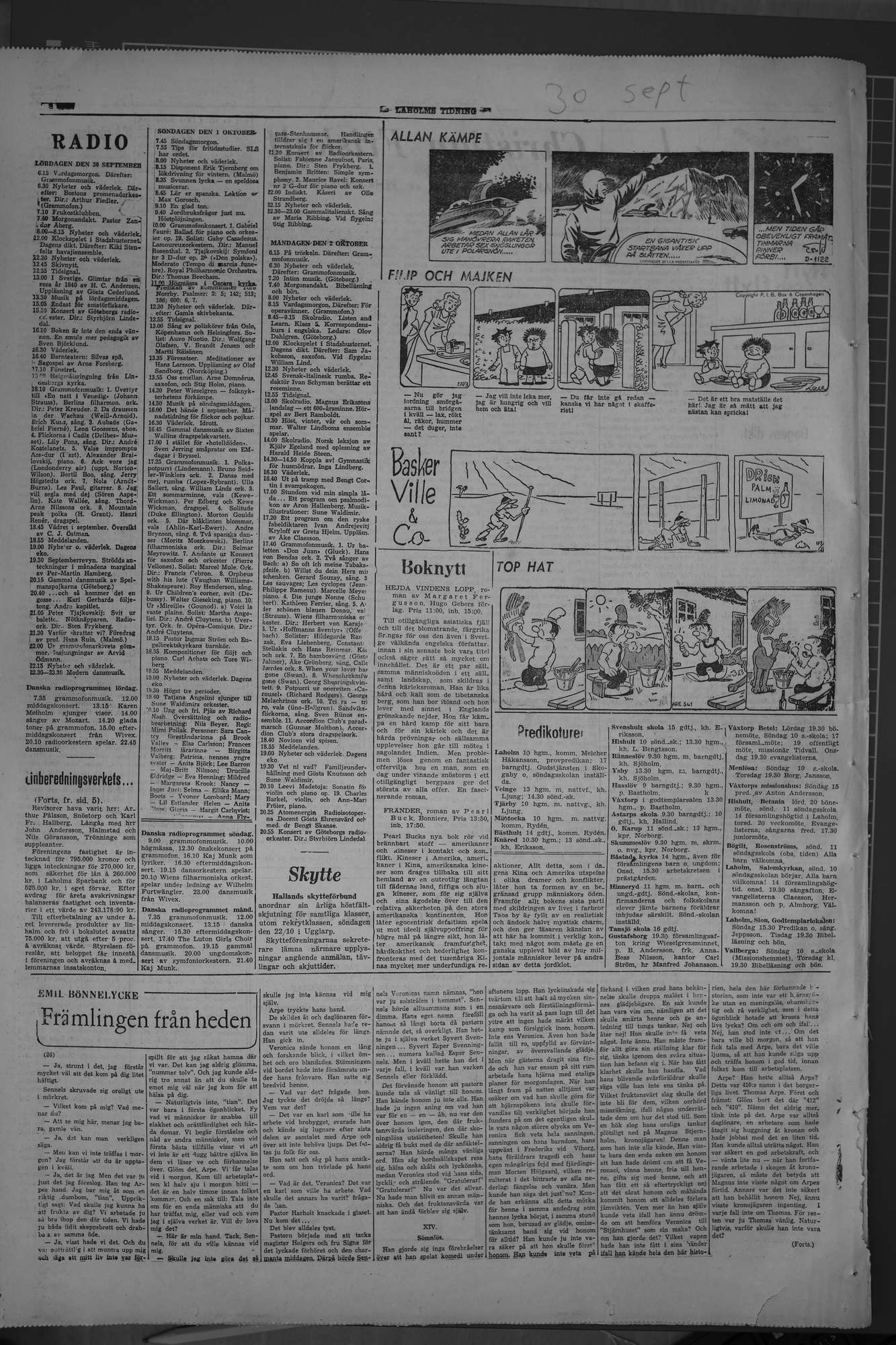 Laholms Tidning Lördag 30 september 1950, sida 8