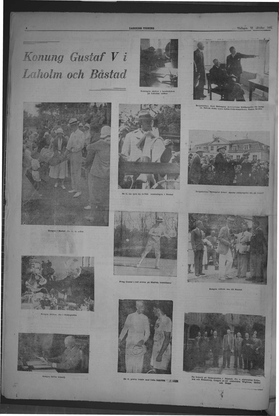 Laholms Tidning Tisdag 31 oktober 1950, sida 4