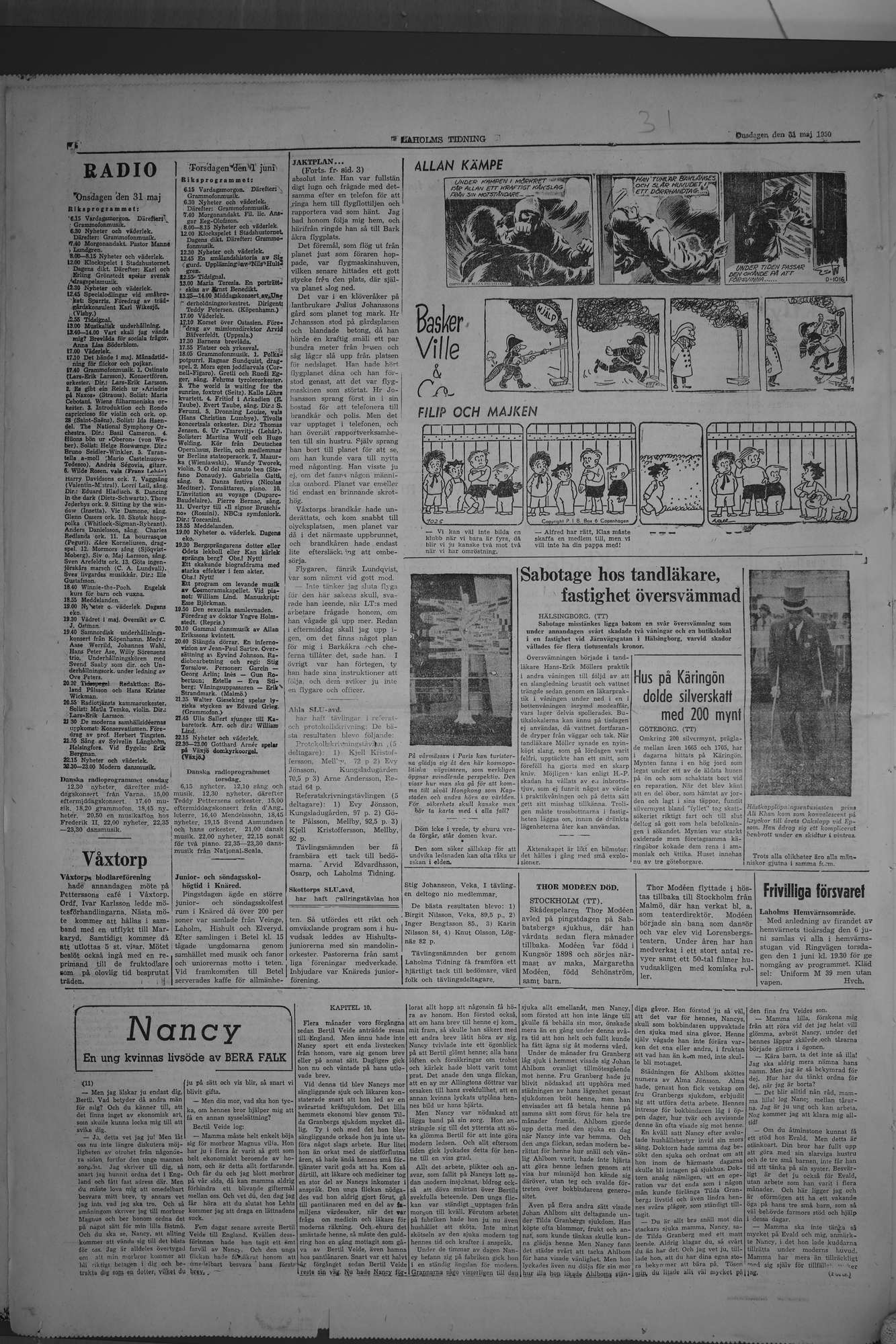 Laholms Tidning Onsdag 31 maj 1950, sida 6