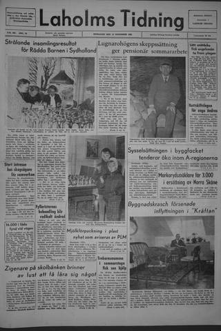 Förstasidan, Onsdag 17 november 1965
