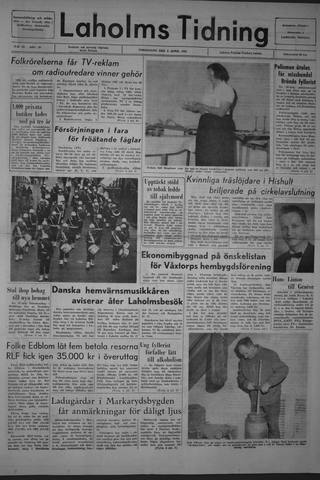 Förstasidan, Torsdag 8 april 1965