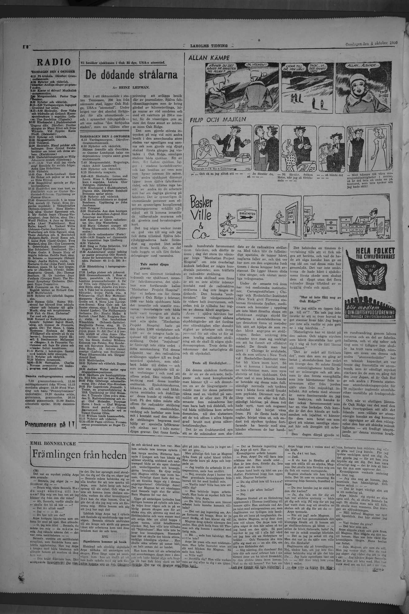 Laholms Tidning Onsdag 4 oktober 1950, sida 8