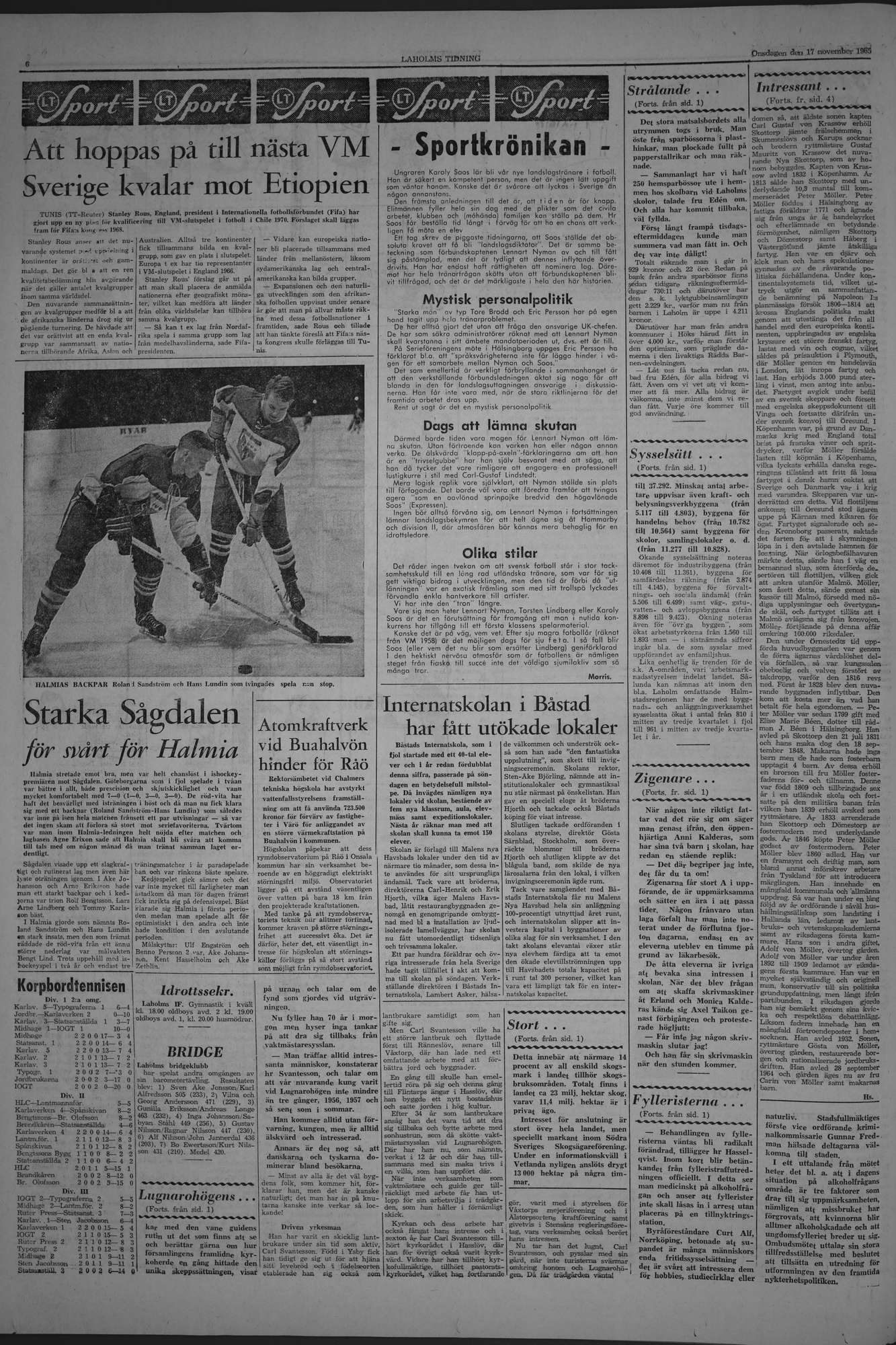 Laholms Tidning Onsdag 17 november 1965, sida 6