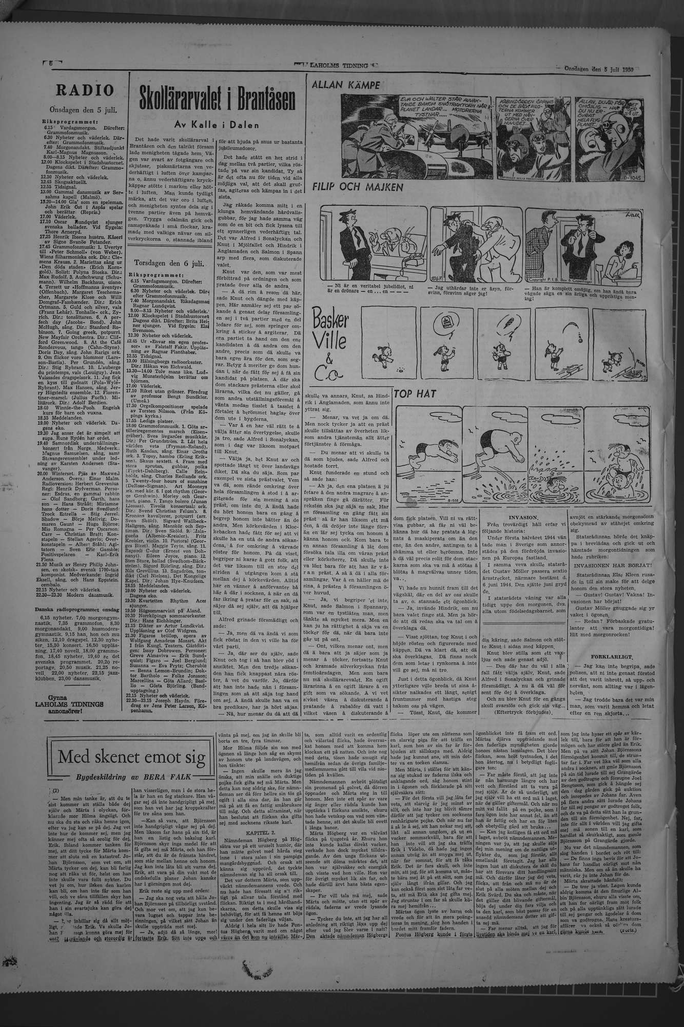 Laholms Tidning Onsdag 5 juli 1950, sida 6