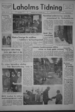 Förstasidan, Torsdag 18 november 1965