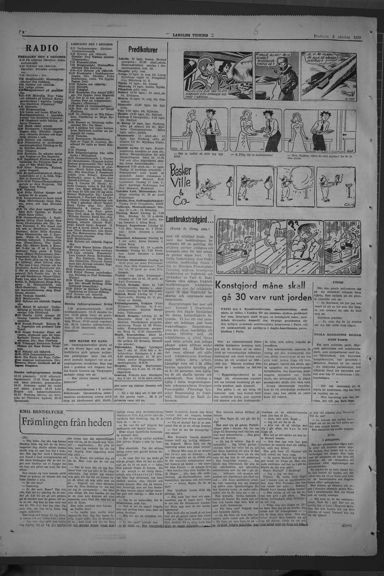 Laholms Tidning Fredag 6 oktober 1950, sida 8