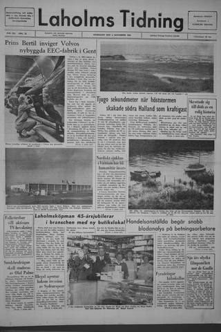 Förstasidan, Onsdag 3 november 1965
