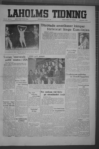 Förstasidan, Måndag 17 juli 1950