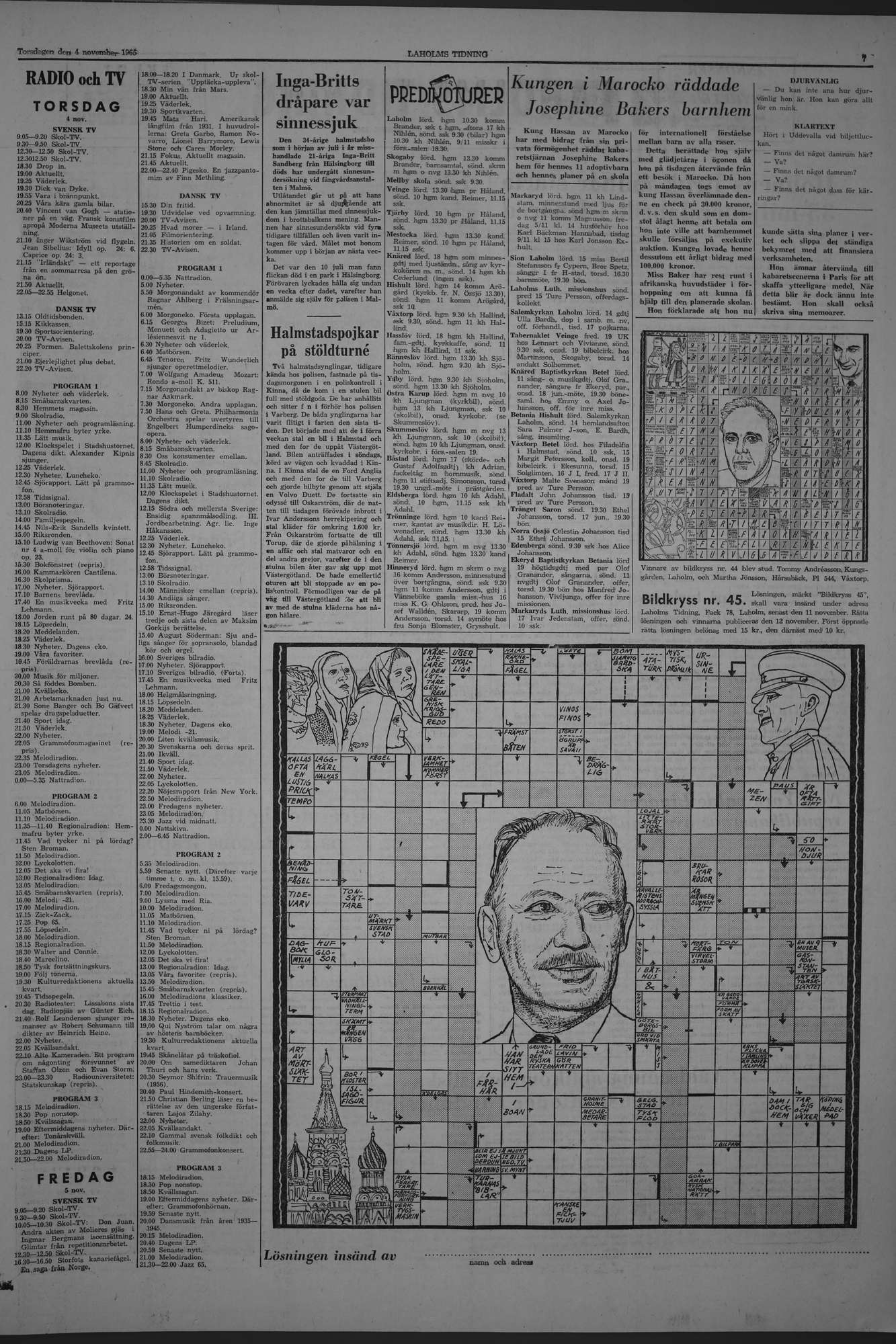 Laholms Tidning Torsdag 4 november 1965, sida 7