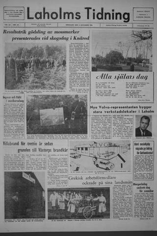 Förstasidan, Fredag 5 november 1965