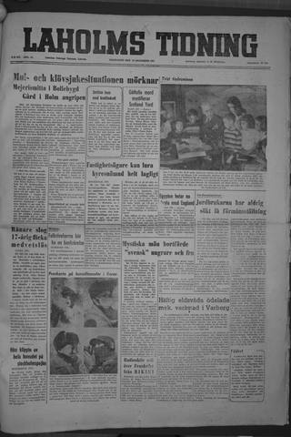 Förstasidan, Måndag 10 december 1951