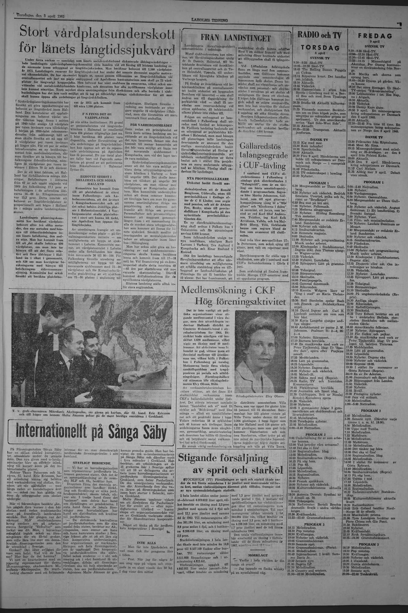 Laholms Tidning Torsdag 8 april 1965, sida 7