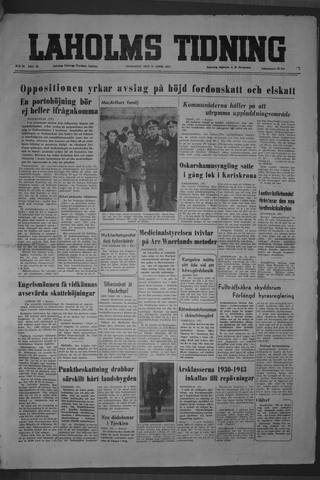 Förstasidan, Onsdag 11 april 1951