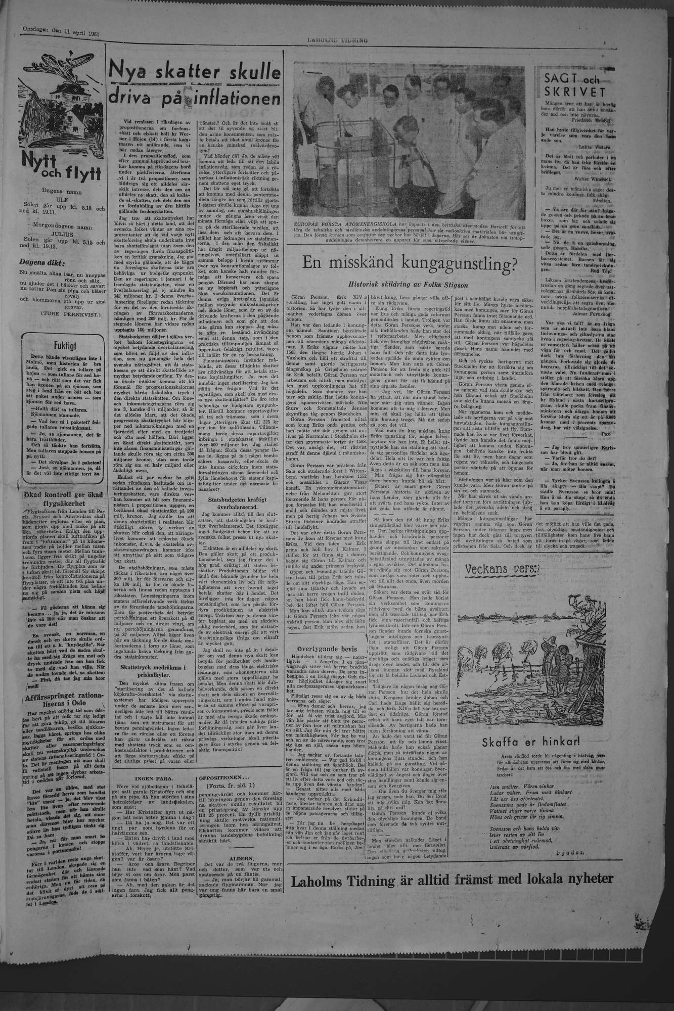 Laholms Tidning Onsdag 11 april 1951, sida 5