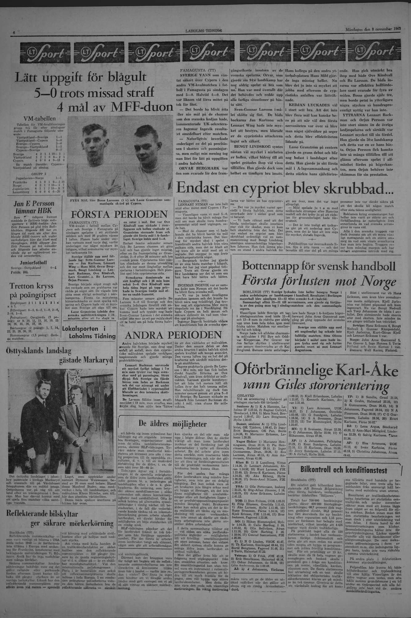 Laholms Tidning Måndag 8 november 1965, sida 6