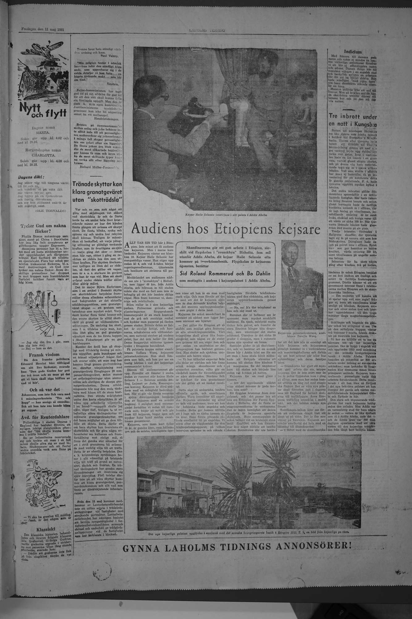Laholms Tidning Fredag 11 maj 1951, sida 7
