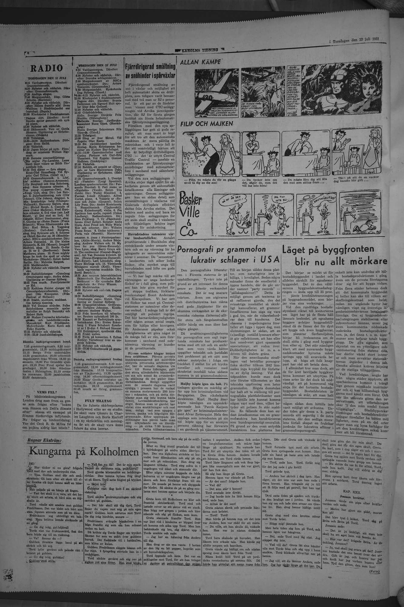 Laholms Tidning Torsdag 12 juli 1951, sida 6