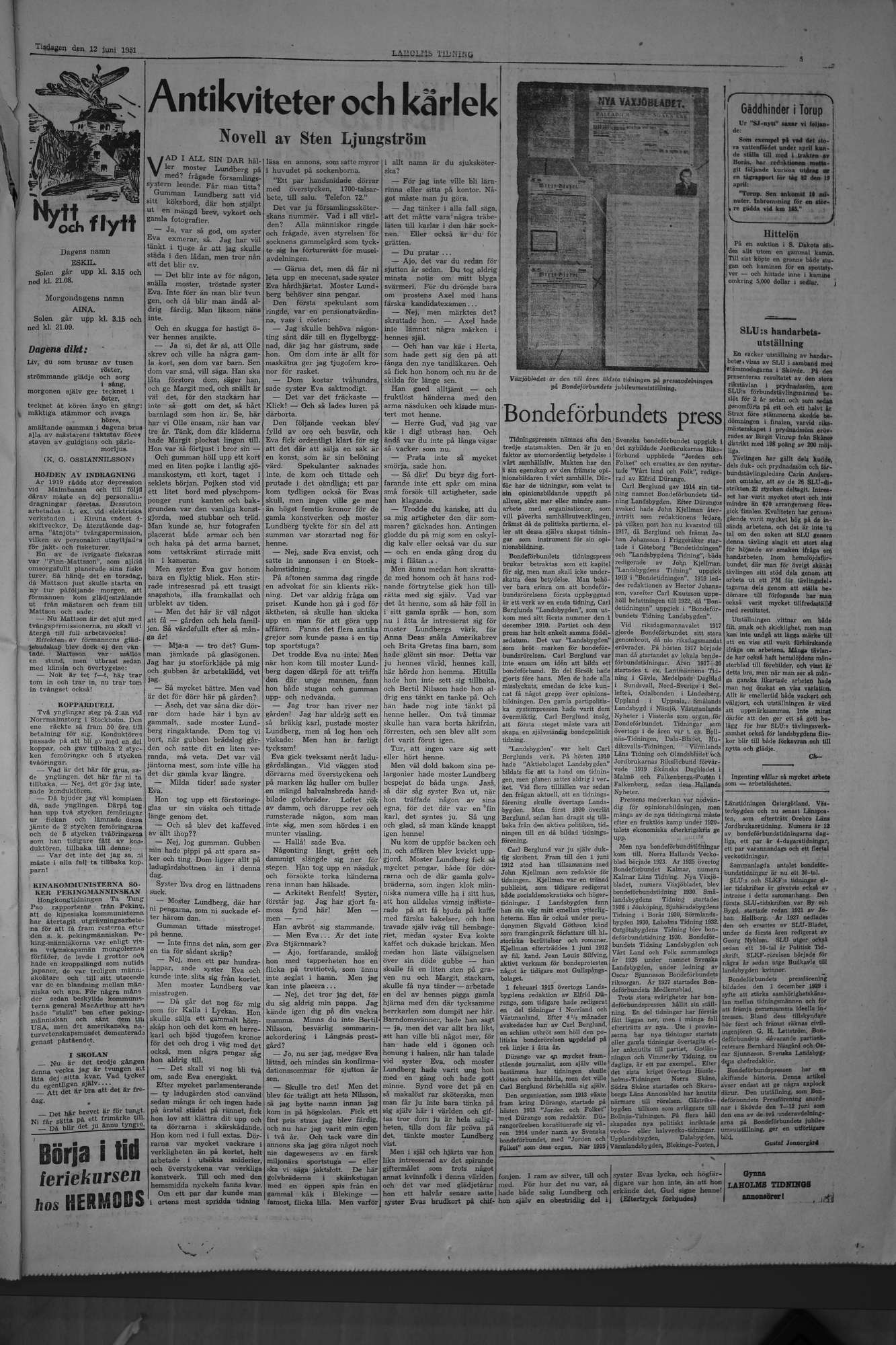 Laholms Tidning Tisdag 12 juni 1951, sida 5
