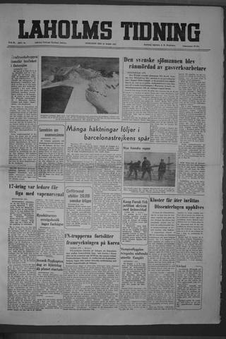 Förstasidan, Onsdag 14 mars 1951