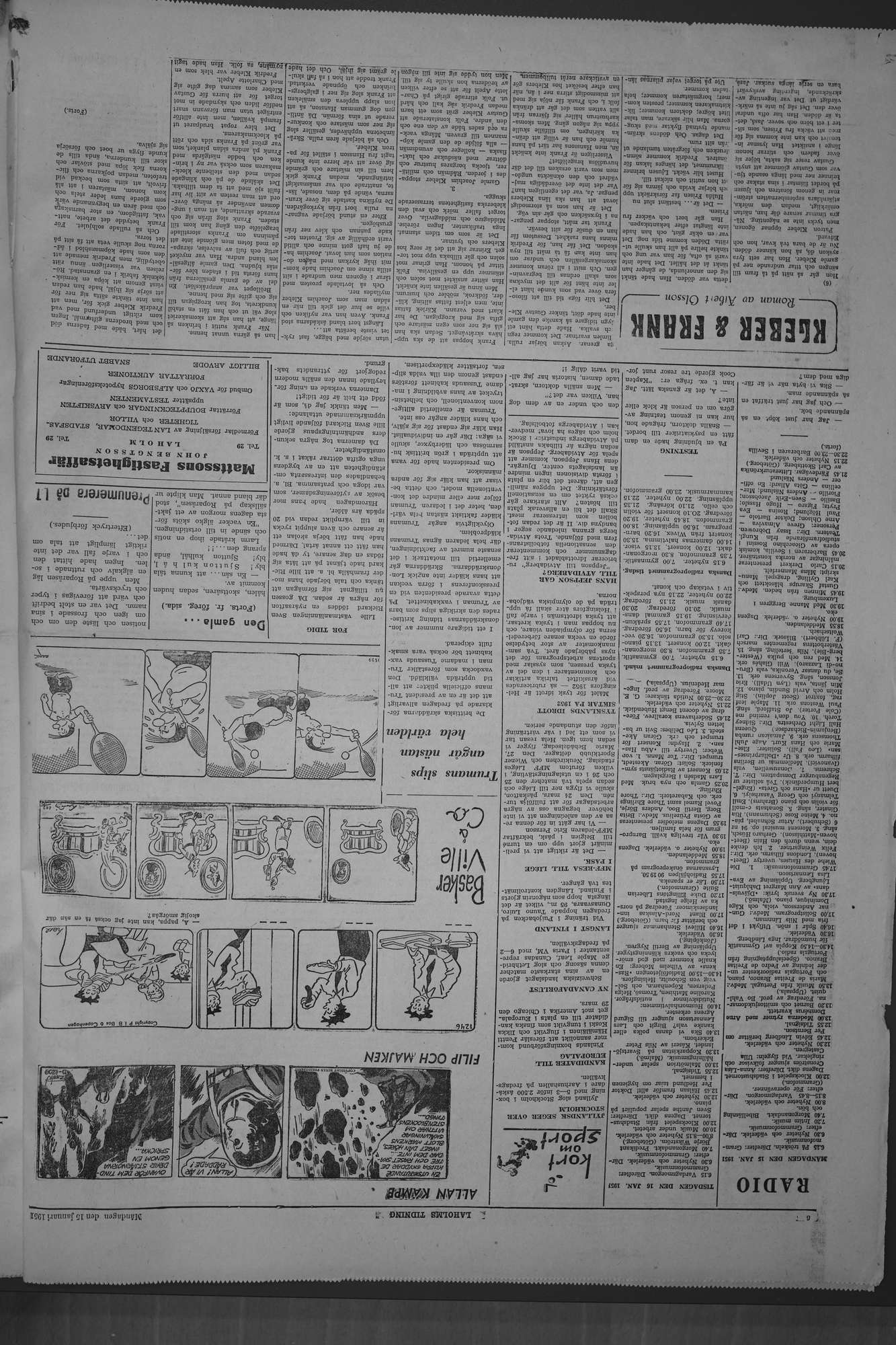Laholms Tidning Måndag 15 januari 1951, sida 6