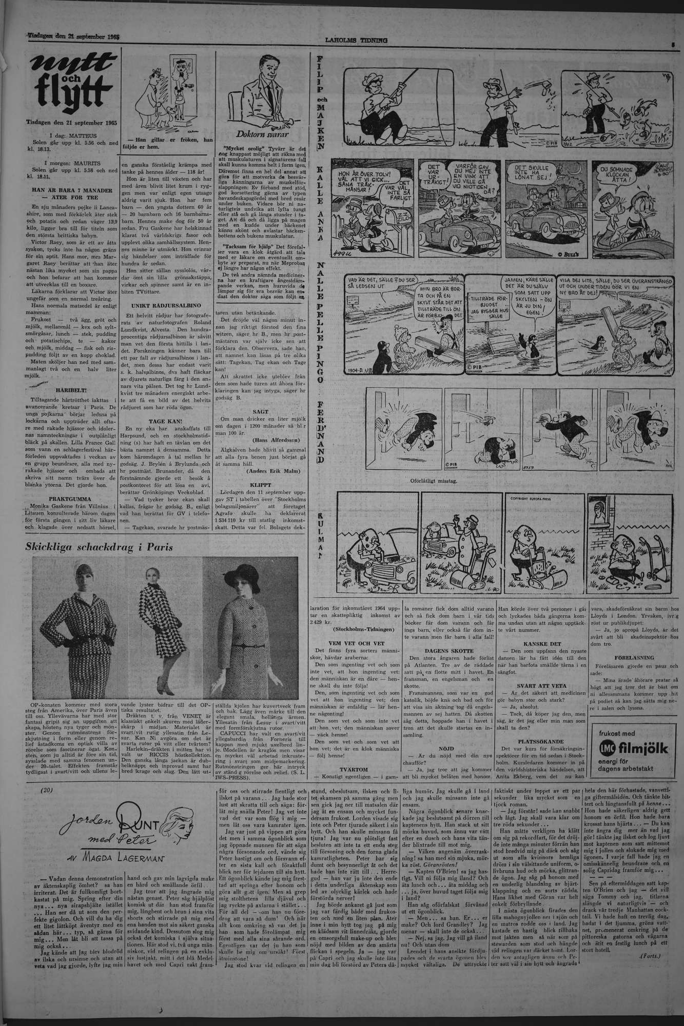 Laholms Tidning Tisdag 21 september 1965, sida 5