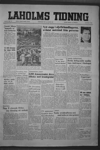 Förstasidan, Torsdag 16 augusti 1951