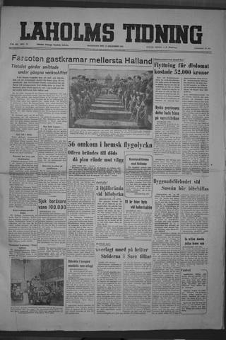 Förstasidan, Måndag 17 december 1951