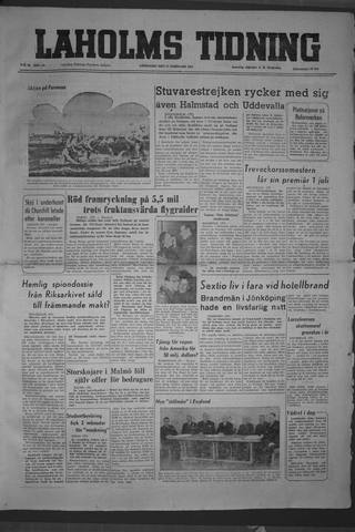 Förstasidan, Lördag 17 februari 1951
