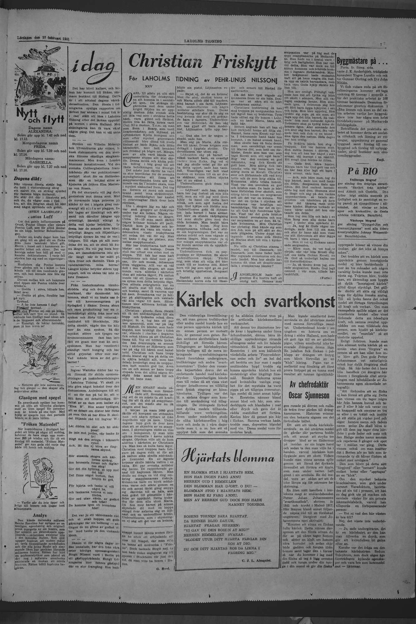 Laholms Tidning Lördag 17 februari 1951, sida 7